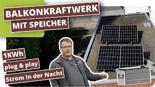 Balkonkraftwerk mit Speicher