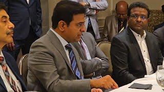 Minister KTR met with NRI CEOs of IT companies at Washington DC USA