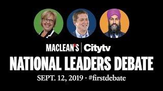 National Leaders Debate 2019 Full video  Macleans and Citytv