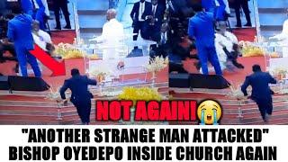 ANOTHER ATTACK BISHOP DAVID OYEDEPO ATTA.CKED ON PODIUM AGAIN BY STRANGE MAN - BISHOP OYEDEPO