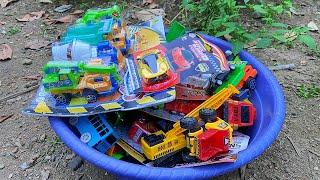 Search and Find New Toys Race Cars Trucks Molen Trucks Fire Cars Tayo Buses Cranes