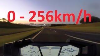 Kawasaki Z800 2013 - 2016 - Acceleration 0-256kmh & Startup & Exhaust Sound & Burnout & Wheelie