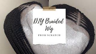 HOW TO Ventilate a Closure and Make a Braided Wig  DIY For Beginners