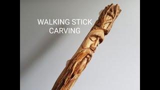 Carving a Walking Stick