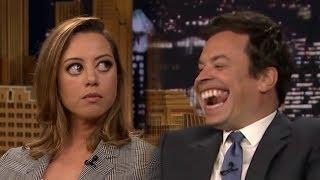 Aubrey Plaza Doesnt Like Jimmy Fallon