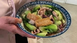 Anna Cooks for Kids Everyday - Stir Fried Bok Choy with Tofu and Squid