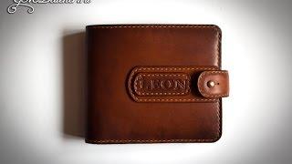 Кожаный кошелёк мужской Гранд ручная работа из кожи краст 1.3 мм. mens wallet leather handmade