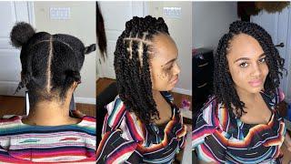 #570. Simple Twist Tutorial  Super Natural Look Protective Styles  Crochet Method Ft. Eayonhair