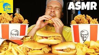 ASMR KFC Crispy Chicken Bucket & Crispy Chicken Burger  KFC Mukbang