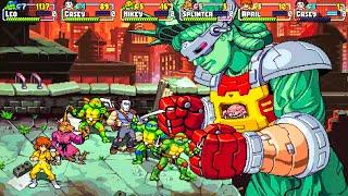 Ninja Turtles Online Multiplayers - Shredder’s Revenge ALL BOSSES + ENDING 2k 60fps