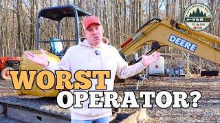 First Time Trying To Operate a Mini Excavator How Hard Can It Be?