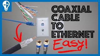 Easily Convert A Coaxial Cable Into Ethernet  FAST SPEED 