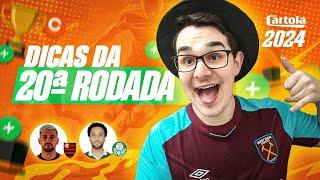 DICAS #20 RODADA  CARTOLA FC 2024  PALMEIRAS E FLAMENGO PRA MITAR??