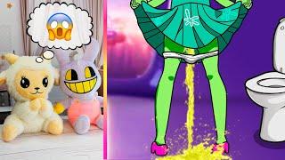 Dolly and Jax React to INSIDE OUT 2 and DIGITAL CIRCUS Animations  TikTok Funny Videos # 193