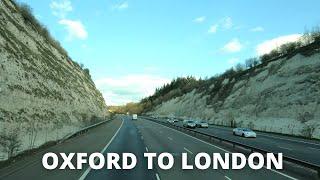 UNSEEN BUS RIDE Oxford to London  National Express bus tour  1h55m 