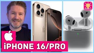 Das neue iPhone 16Pro Apple Watch Series 10 & AirPods 4 mit aktiver Geräuschunterdrückung ANC