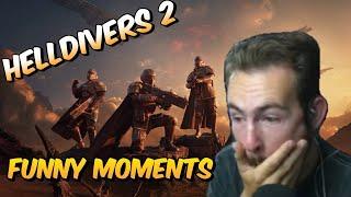 First Time Watching Hilarious Helldivers 2 Moments—This Game Is Crazy Fun