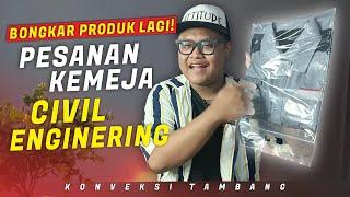 Review Kemeja Kerja Pesanan Perusahaan Civil Engineering  Konveksi Tambang Jogjakarta