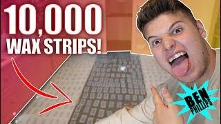 INSANE 10000 WAX STRIPS **PRANK** REVENGE