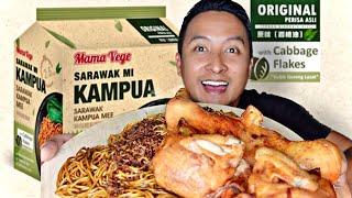 IJAT CUBA MEE KAMPUA SARAWAK VIRAL DENGAN AYAM SEEKOR??MUKBANG