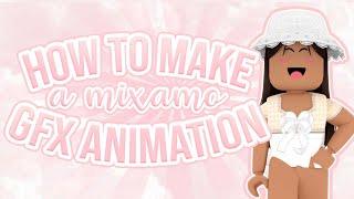 HOW to MAKE a gfx ANIMATION using mixamo + BLENDER 2.8  catwalk ANIMATION  +voice  AdrieCookie 