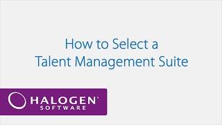 How to Select a Talent Management Suite – Webinar