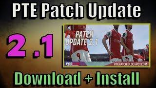 PES 2018 PTE Patch 2.1  Download + Install on PC