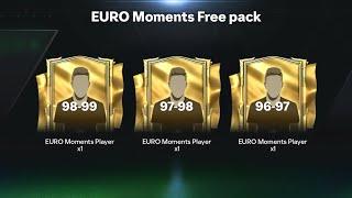 HOW TO GET 3x FREE EURO MOMENTS CARD IN FC MOBILE  DO THIS NOW TO GET  99 OVR EURO MOMENTS PLAYER