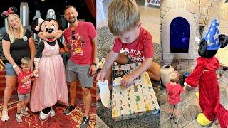 Hes 3 Years Old  Disney Birthday Celebration Character Breakfast Skyliner & Opening Gifts