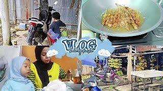 KEGIATAN IRT JALAN JALAN PAGI  sarapan pagi di luar  masak siang  yang sederhana tapi nikmat 