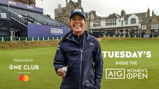 Boutier DRIVES 18TH GREEN Nelly Korda Arrival and St Andrews Eagles  Inside the AIG Womens Open