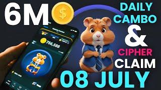 TODAY 8 July CAMBO And CIPHER CODE  HAMSTER  KOMBAT CEO 