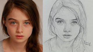 Loomis Method Portrait Drawing A Step-by-Step Drawing Tutorial - One pencil drawing
