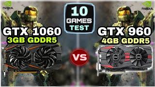 GTX 10603GB vs GTX 9604GB  10 Games Test  Which Is Best ?