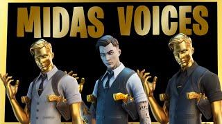 All MIDAS VoicesVoicelines in fortnite chapter 2 Season 2  Fortnite Henchman Voices