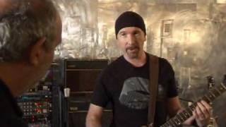 U2s The Edge demonstrating his guitar rig 12