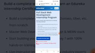 Edureka Full. Stack Web Development internship programDo apply