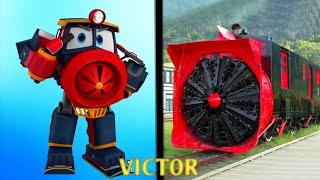 Robot Train Cartoons Character In Real Life