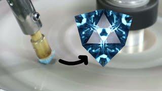 Cutting my own gemstone design in Blue Topaz