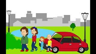 Caillou Misbehaves on the Road Trip