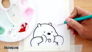 Cómo dibujar y pintar a POLAR Osos Escandalosos  Pintura Acrílica