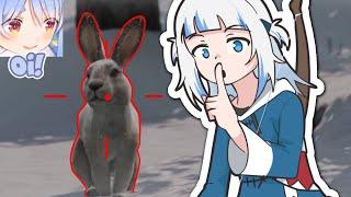 Gura is hunting wabbit 【 Hololive animation 】