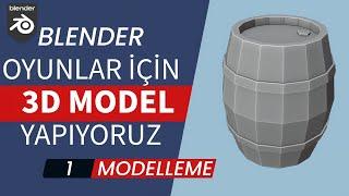 Erstellen von 3D-Modellen für Spiele mit Blender - Modellierung - Teil - 1  5