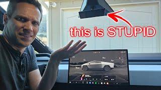 Tesla Cybertruck Rear View Mirror is WORTHLESS. How to Remove it