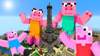 Minecraft Giant Peppa Pig Destroyed City