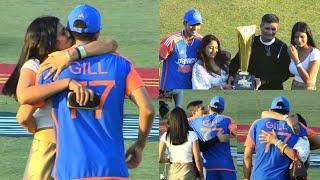 Shubman Gill crying when his Sister kissed him after Team India win series by 4-1 against Zimbabwe