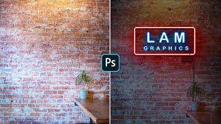 Create a realistic NEON Light text effect in Photoshop