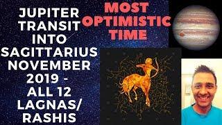 Jupiter transit into Sagittarius November 2019 - All 12 AscendantsRashis