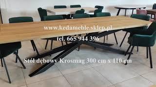 Stół dębowy Krosmag 300 cm x 110 cm