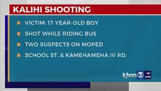 HPD investigates attempted murder of 17-year-old in Kalihi